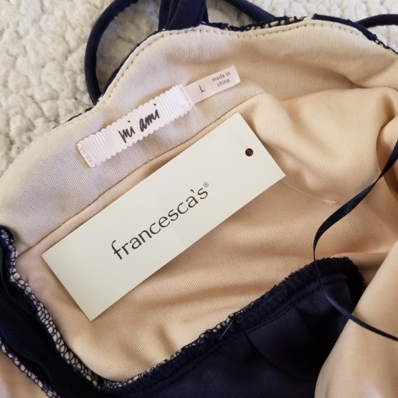 Francesca's Mi Ami Pants Jumpsuit with Floral Lace Top - Picture 5 of 8